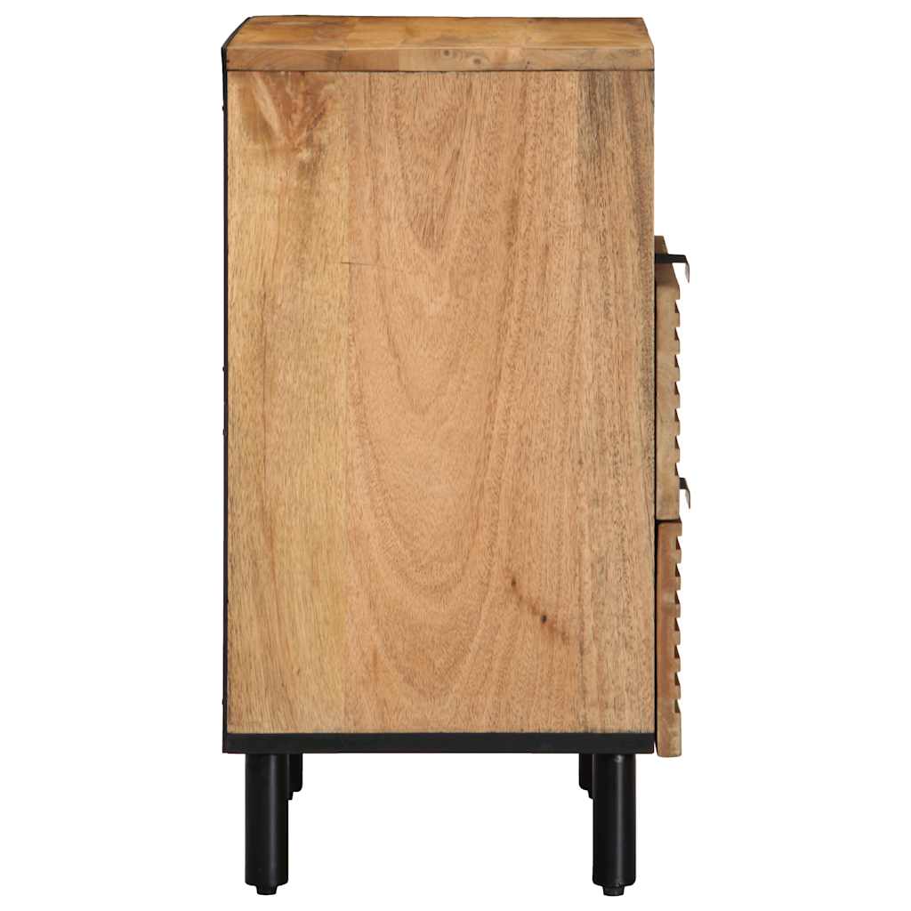 Mesa de cabeceira 50x33x60 cm madeira de mangueira maciça