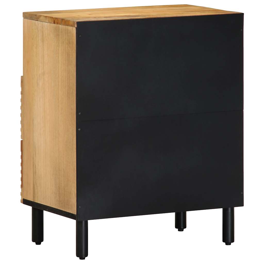 Mesa de cabeceira 50x33x60 cm madeira de mangueira maciça