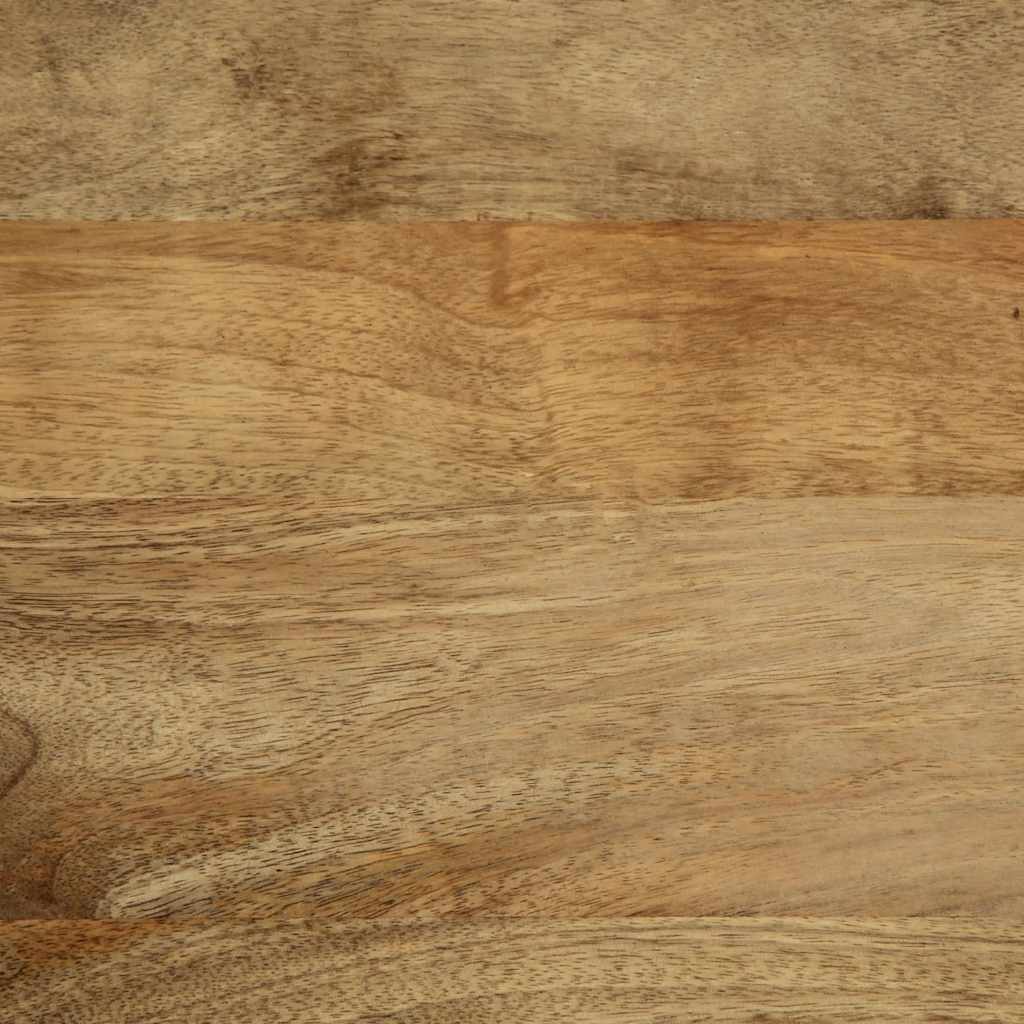 Móvel de TV de madeira de mangueira maciça castanho