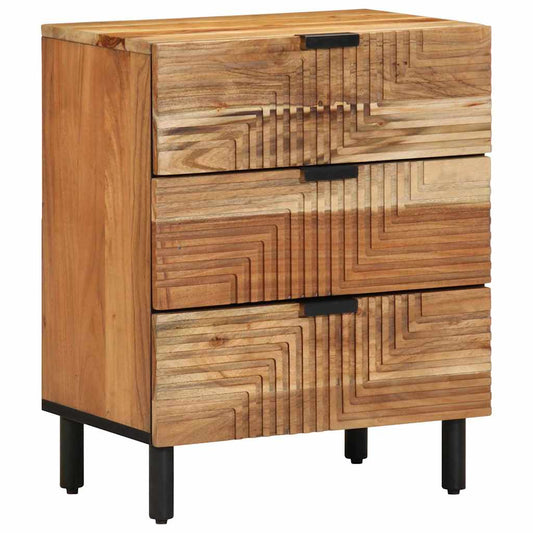 Armário de Cabeceira com gaveta Castanho 50 x 33 x 62 cm