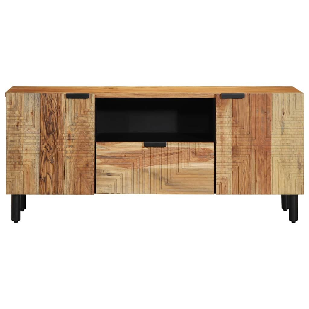 Armário de TV com gaveta com porta Castanho 105 x 33.5 x 46 cm