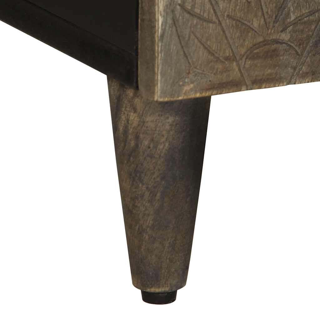 Móvel TV cinzento claro de madeira mangueira maciça