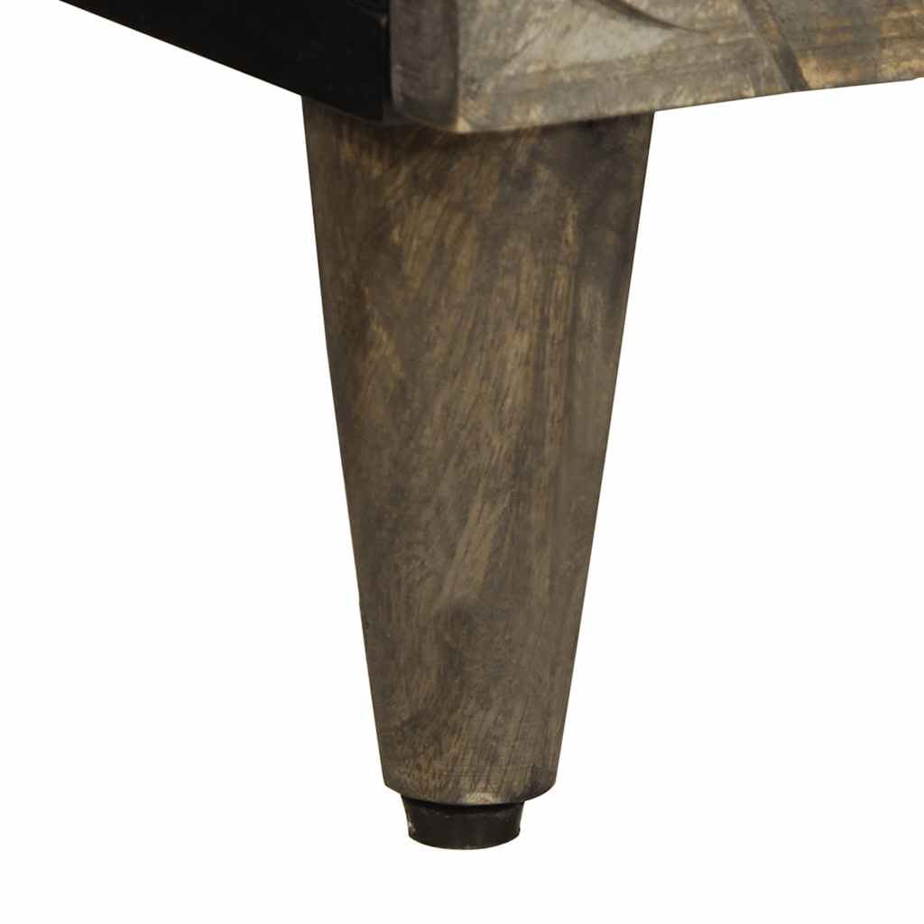 Mesa de cabeceira cinzento claro 50x33x60 cm