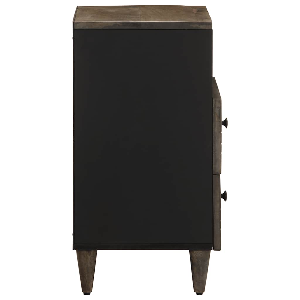 Mesa de cabeceira cinzento claro 50x33x60 cm