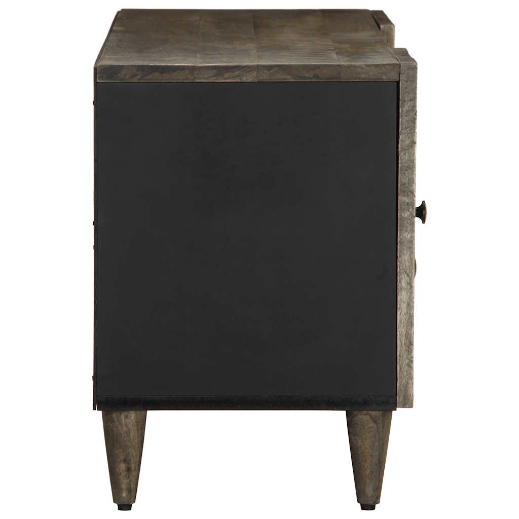 Móvel TV cinzento claro de madeira mangueira maciça