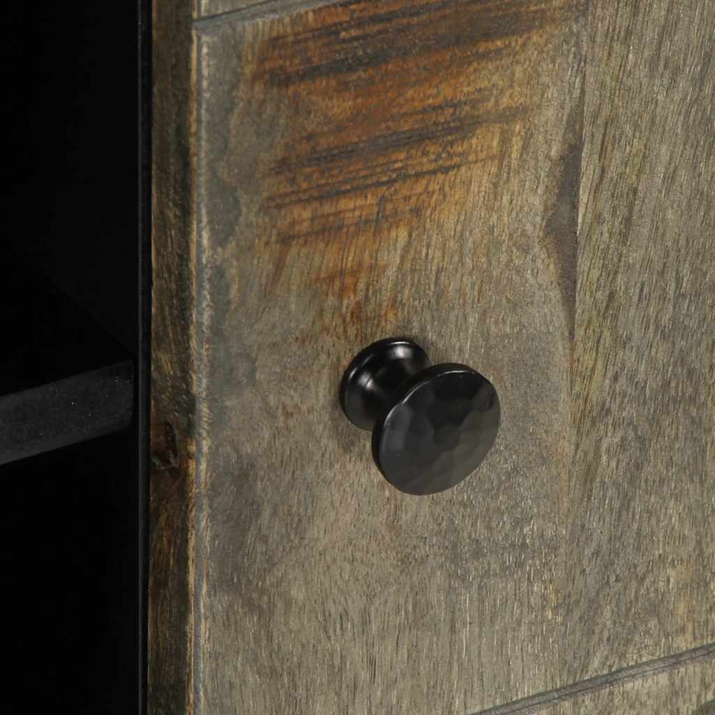 Móvel TV cinzento claro 80x31,5x46 cm madeira mangueira maciça