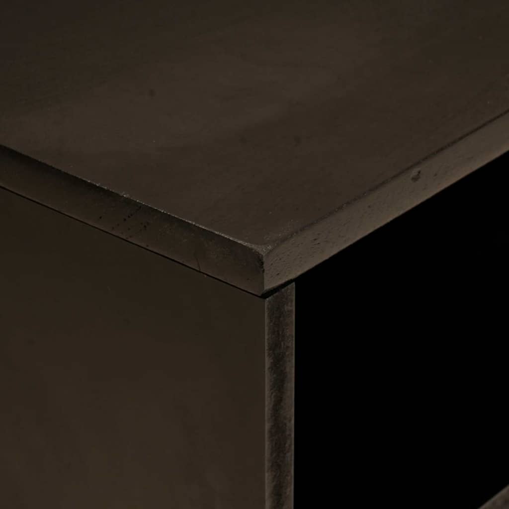 Gabinete para TV com prateleira Preto e Ouro 80 x 33 x 46 cm