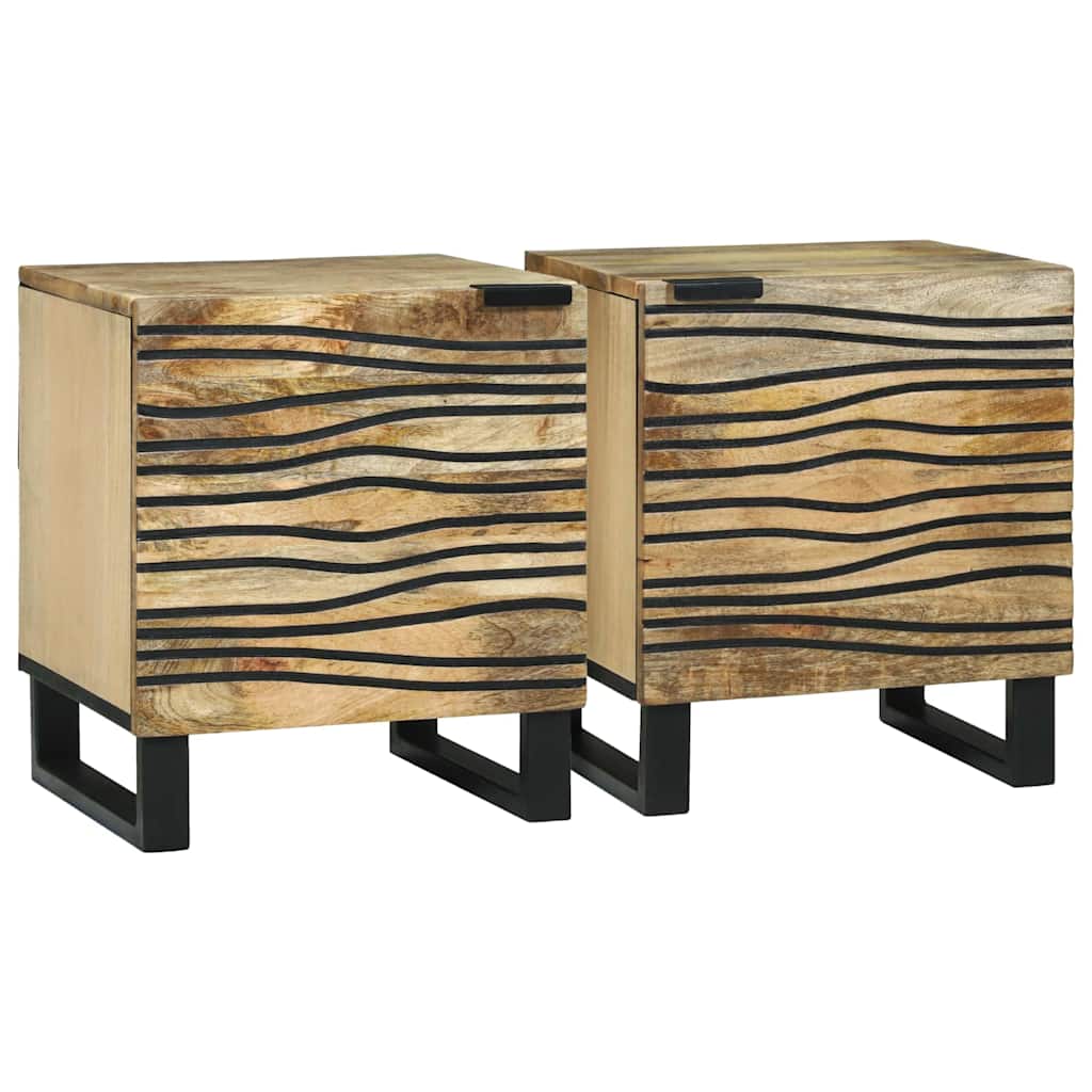 Armário de Cabeceira 2 pcs Castanho 40 x 33 x 46 cm