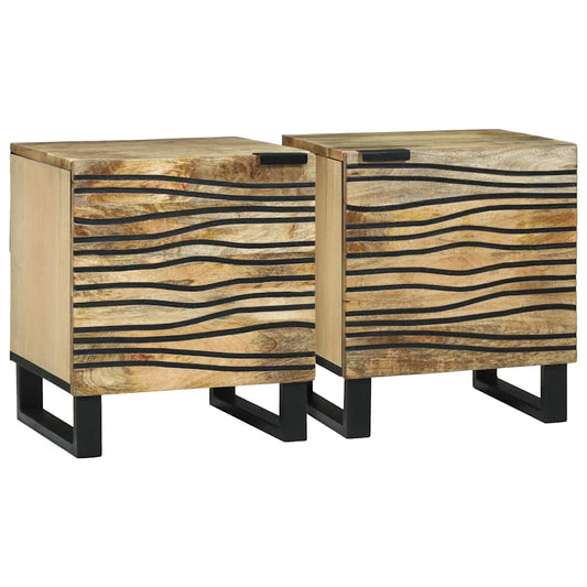 Armário de Cabeceira 2 pcs Castanho 40 x 33 x 46 cm