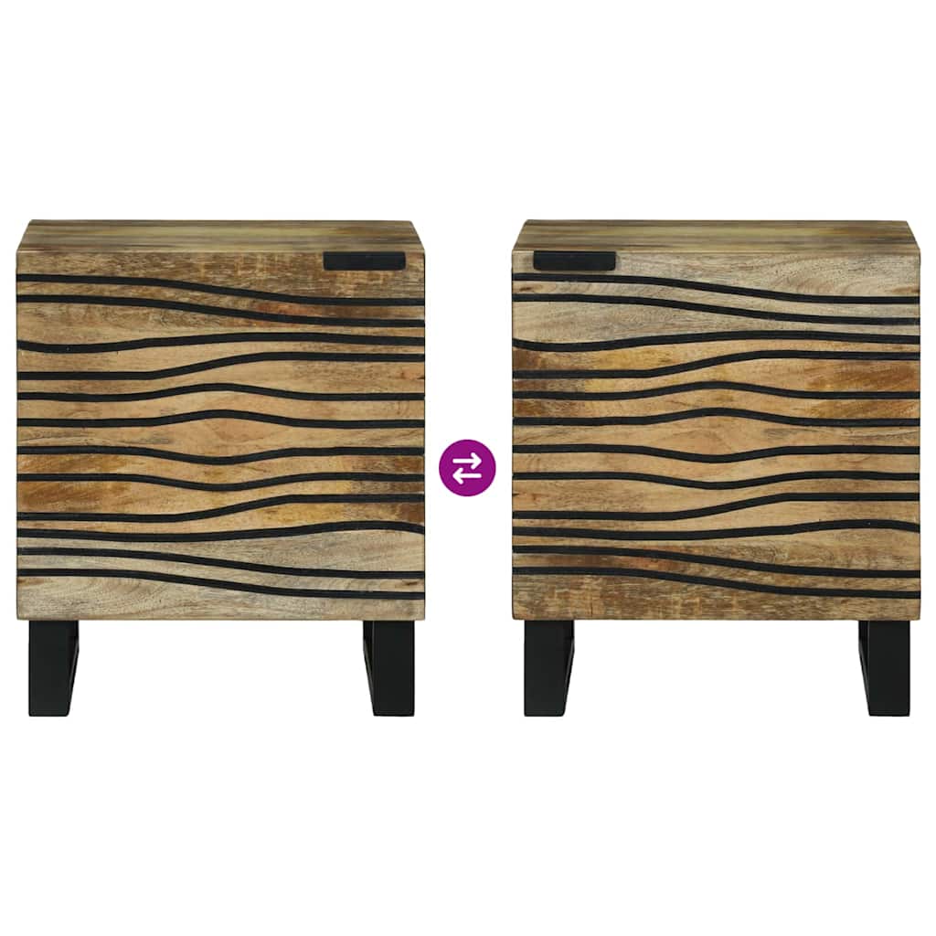 Armário de Cabeceira 2 pcs Castanho 40 x 33 x 46 cm