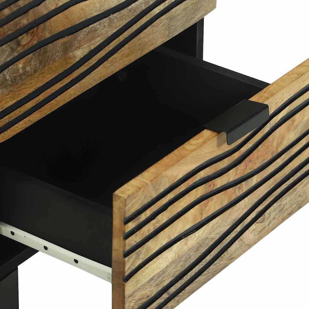 Armário de Cabeceira com gaveta 2 pcs Castanho 40 x 33 x 46 cm