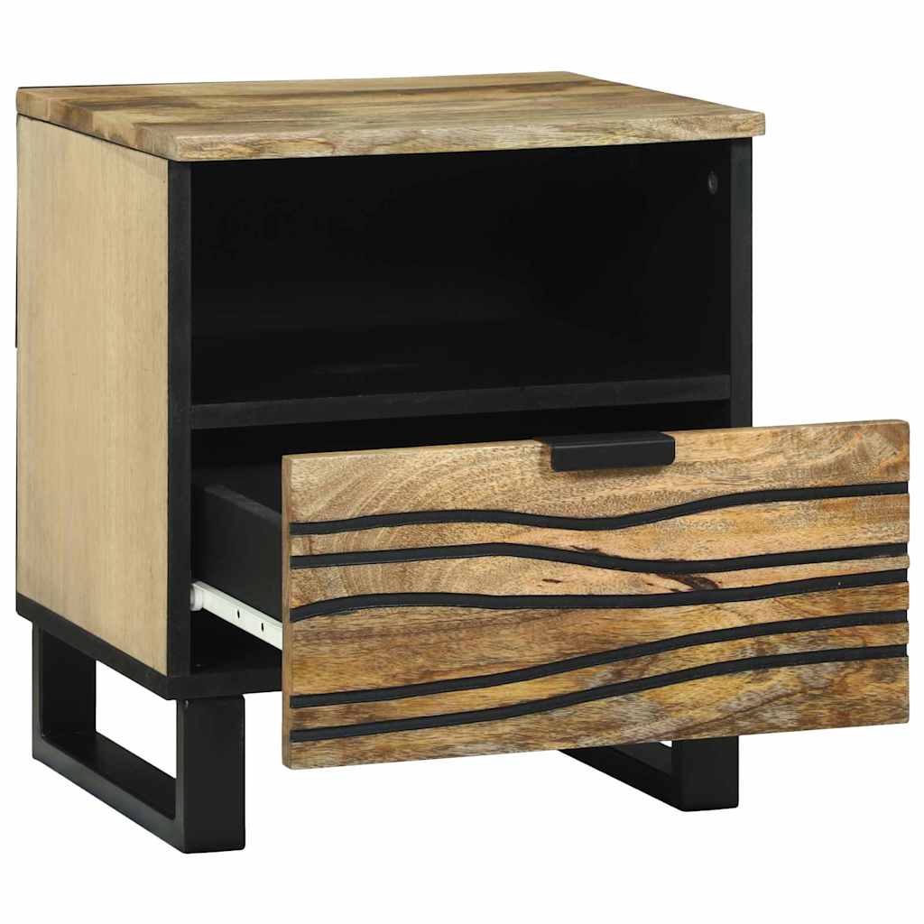 Armário de Cabeceira com gaveta 2 pcs Castanho 40 x 33 x 46 cm