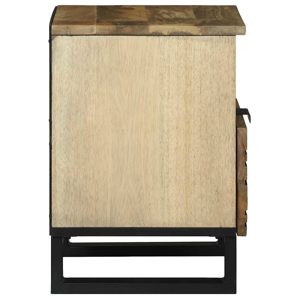 Armário de Cabeceira com gaveta 2 pcs Castanho 40 x 33 x 46 cm