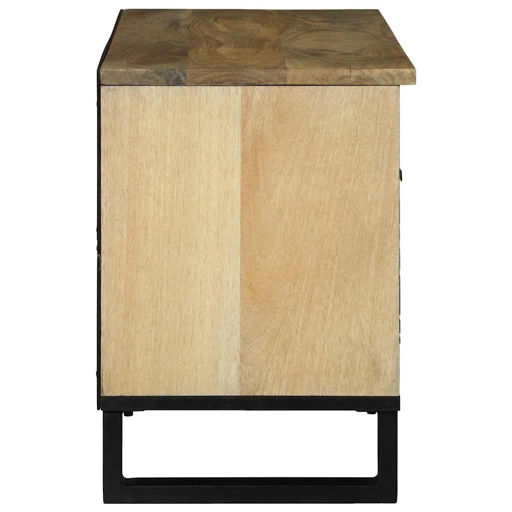 Armário de armazenamento de mídia Castanho 80 x 33.5 x 46 cm