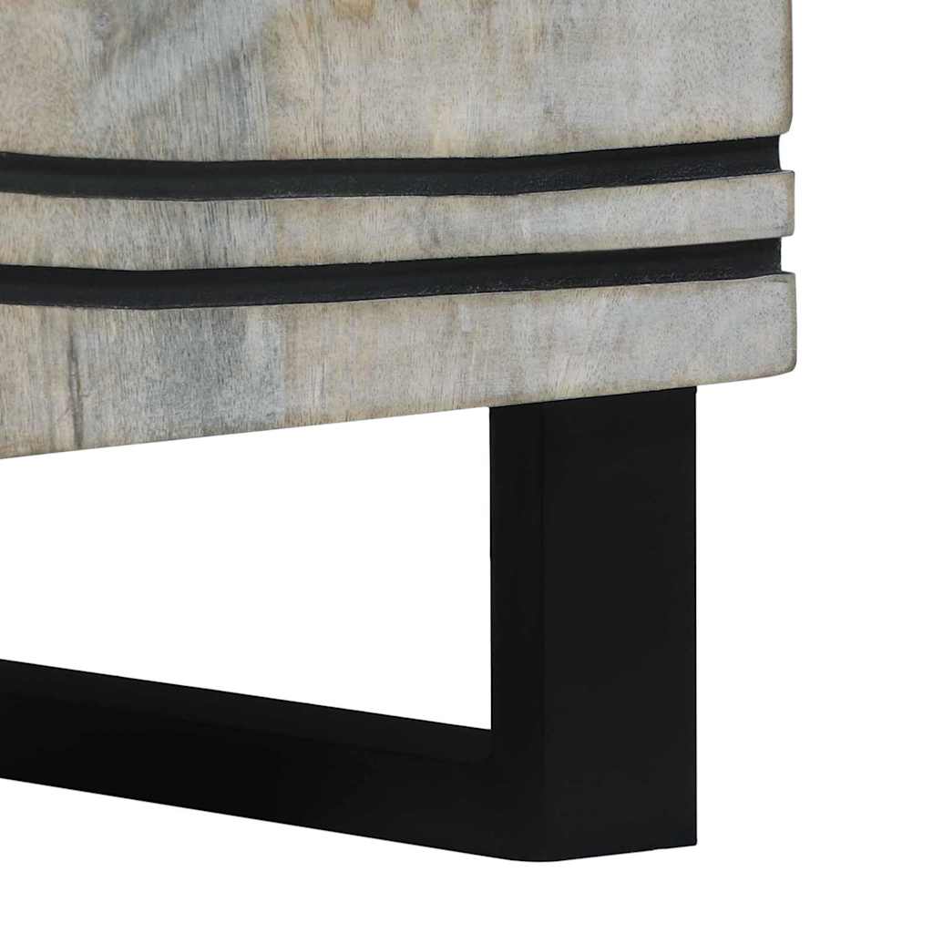 Armário de Cabeceira com gaveta Branco e preto 50 x 33 x 60 cm