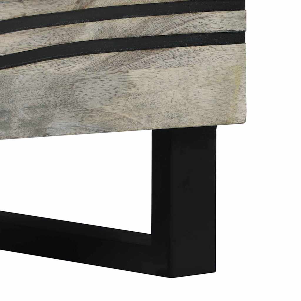 Armário de Cabeceira com gaveta Branco e preto 50 x 33 x 60 cm