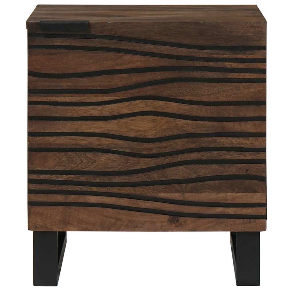 Armário de Cabeceira 2 pcs Nogueira 40 x 33 x 46 cm