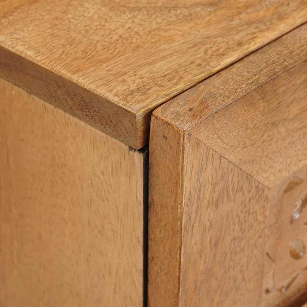 Mesa-de-cabeceira com gaveta Castanho-claro 40 x 33 x 46 cm