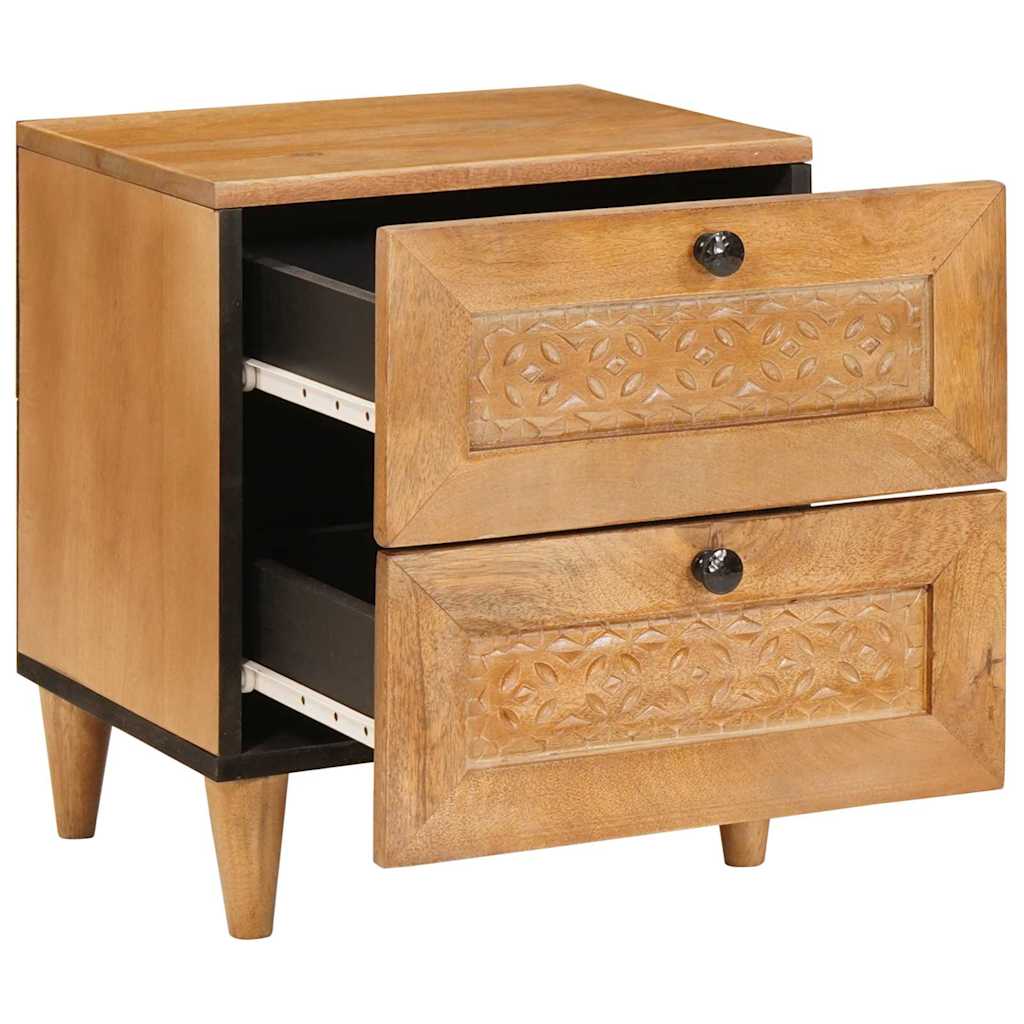 Mesa-de-cabeceira com gaveta Castanho-claro 40 x 33 x 46 cm