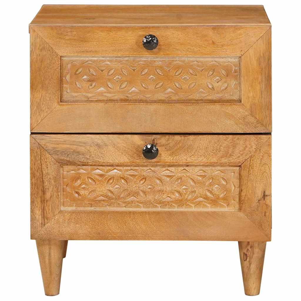 Mesa-de-cabeceira com gaveta Castanho-claro 40 x 33 x 46 cm