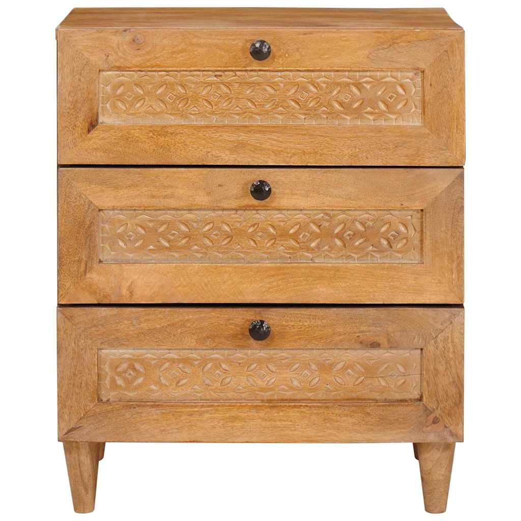 Mesa-de-cabeceira com gaveta Castanho-claro 50 x 33 x 60 cm