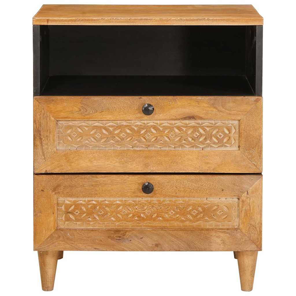 Mesa-de-cabeceira com gaveta Castanho-claro 50 x 33 x 60 cm