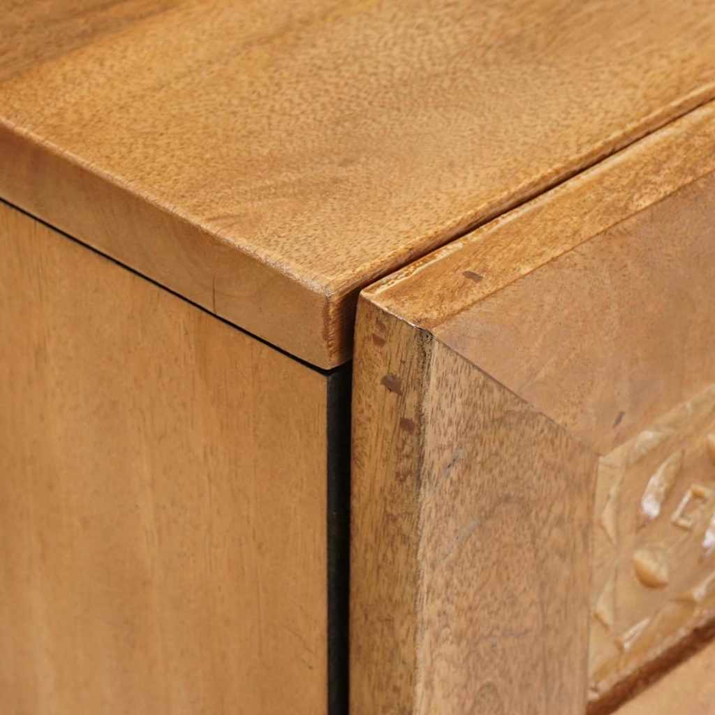 Mesa-de-cabeceira com gaveta Castanho-claro 50 x 33 x 60 cm