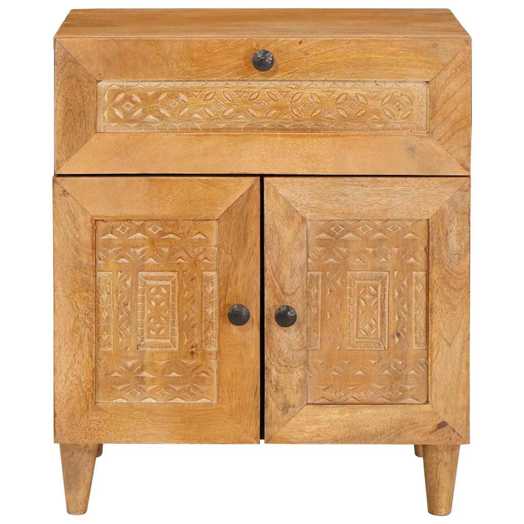 Mesa-de-cabeceira com gaveta Castanho-claro 50 x 33 x 60 cm