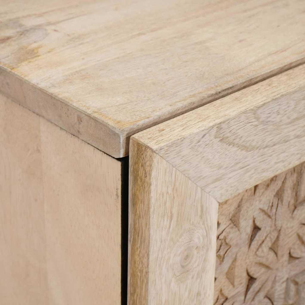 Mesa-de-cabeceira 2 pcs Bege 40 x 33 x 46 cm
