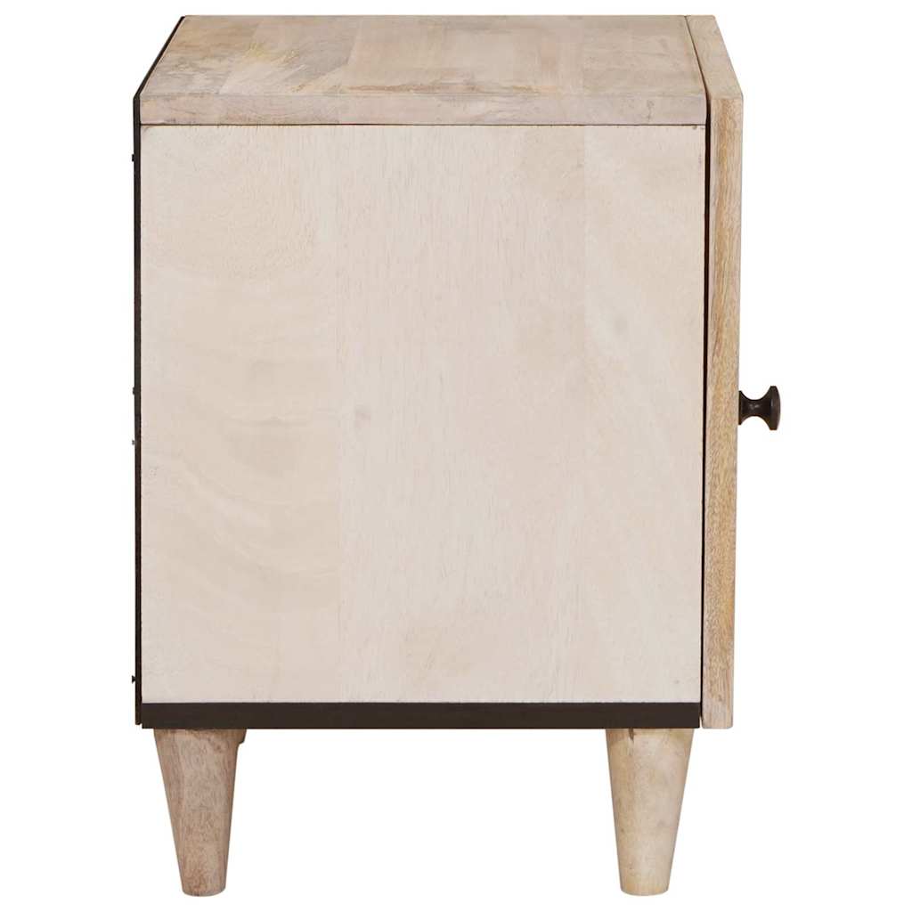 Mesa-de-cabeceira 2 pcs Bege 40 x 33 x 46 cm