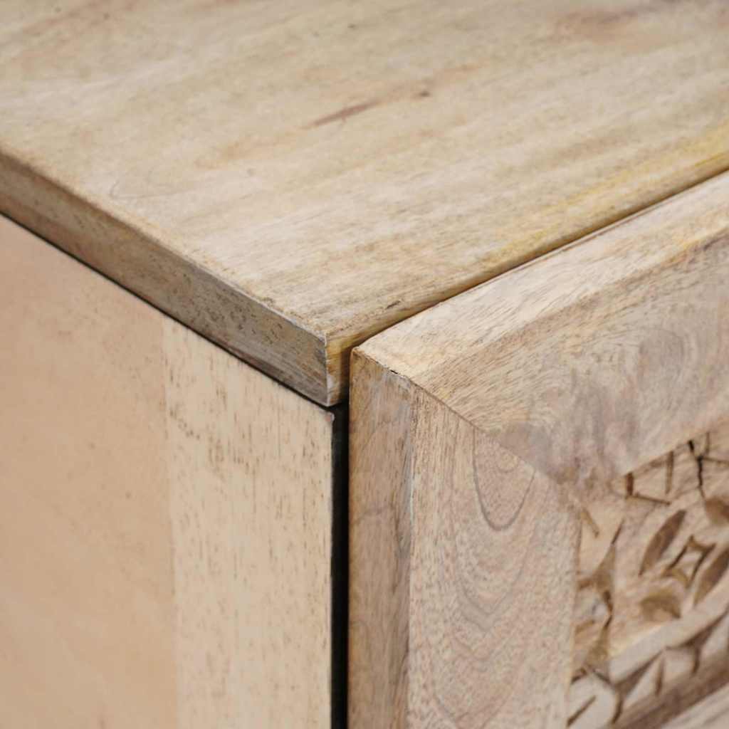 Mesa-de-cabeceira com gaveta Bege 40 x 33 x 46 cm