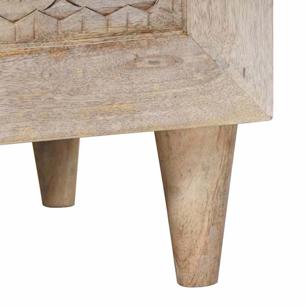 Mesa-de-cabeceira com gaveta Bege 40 x 33 x 46 cm