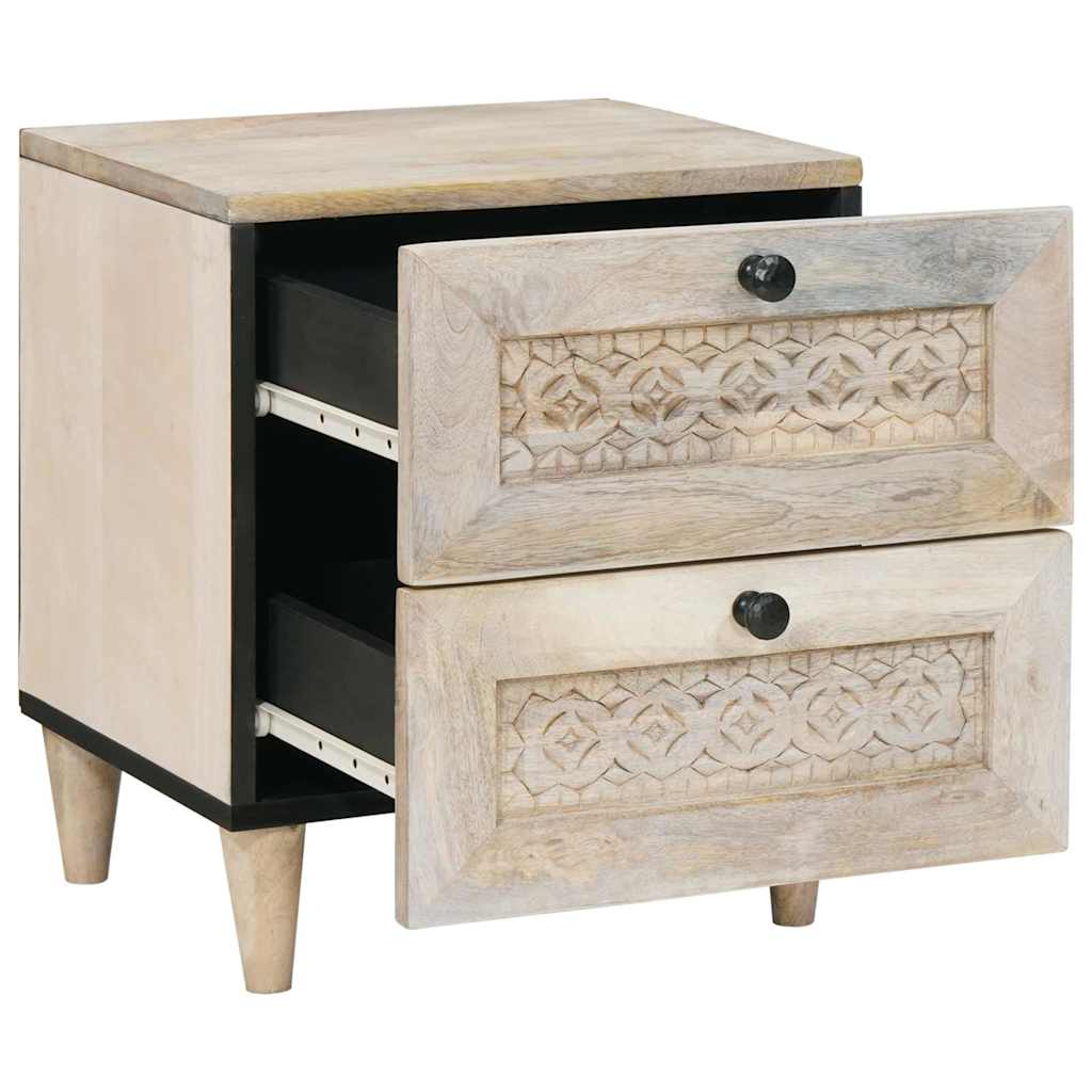 Mesa-de-cabeceira com gaveta Bege 40 x 33 x 46 cm