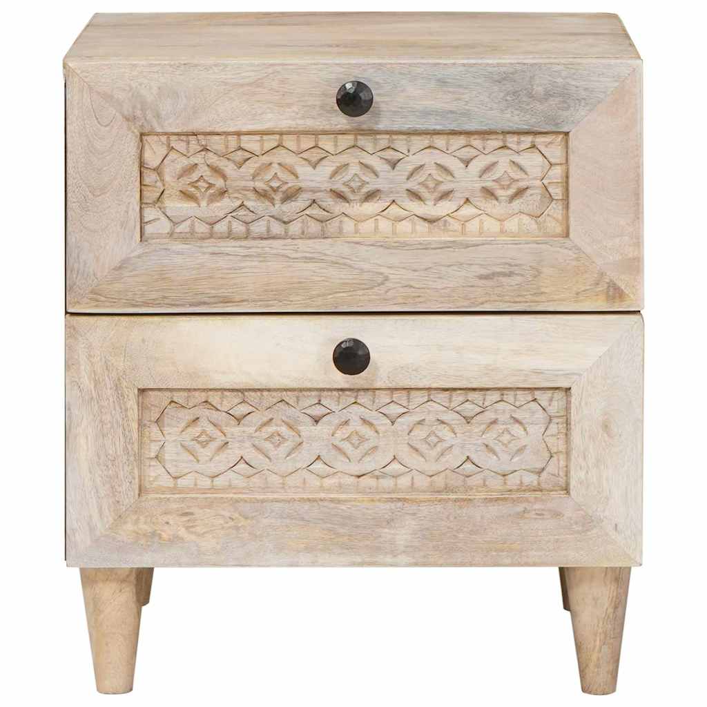 Mesa-de-cabeceira com gaveta Bege 40 x 33 x 46 cm