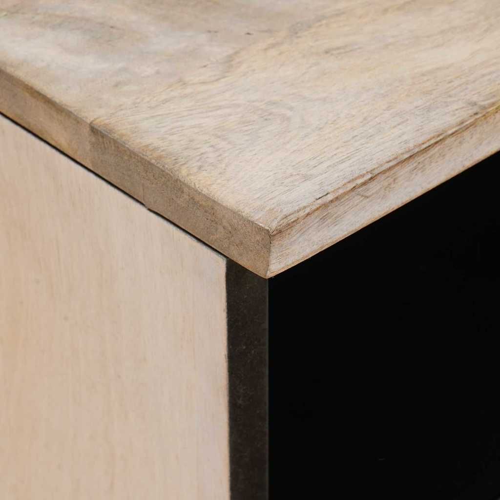 Mesa-de-cabeceira com gaveta 2 pcs Bege 40 x 33 x 46 cm