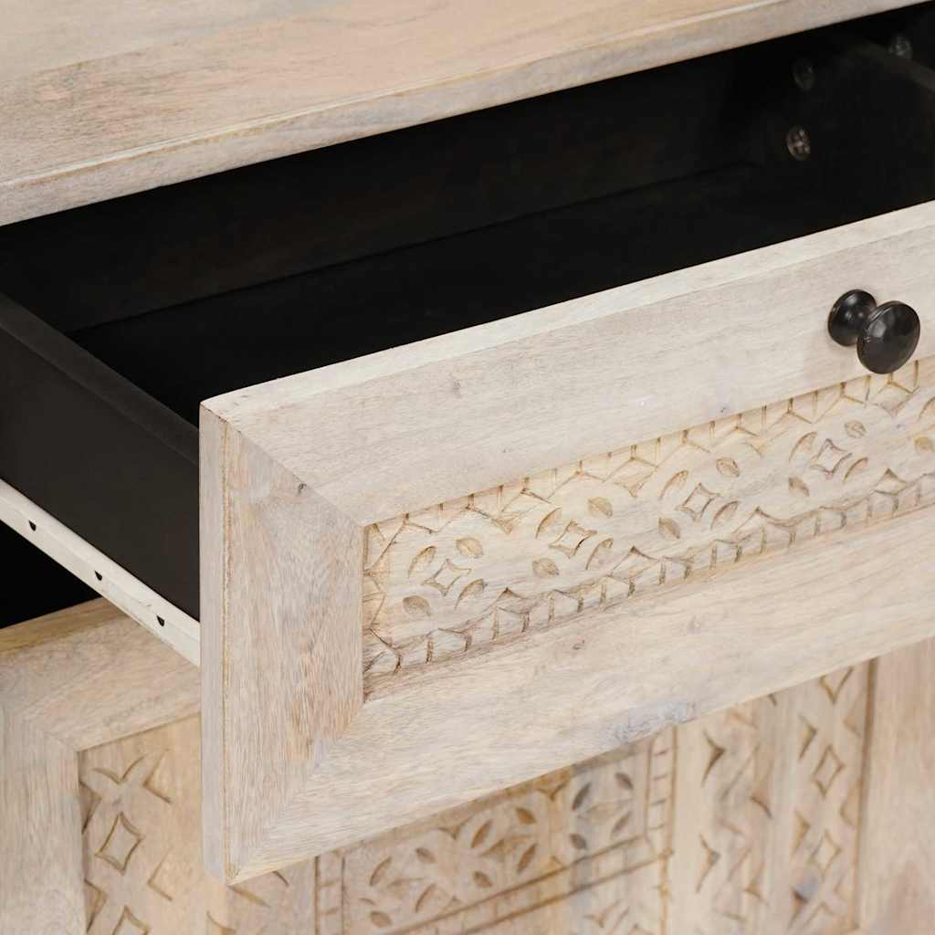 Mesa-de-cabeceira com gaveta com porta Bege 50 x 33 x 60 cm