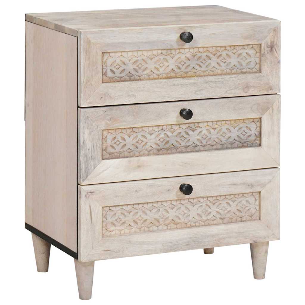Mesa-de-cabeceira com gaveta Bege 50 x 33 x 60 cm