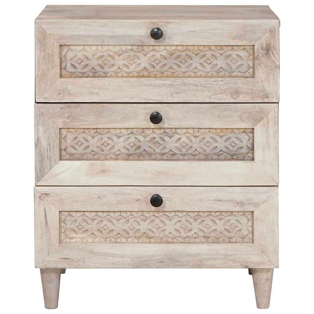 Mesa-de-cabeceira com gaveta Bege 50 x 33 x 60 cm