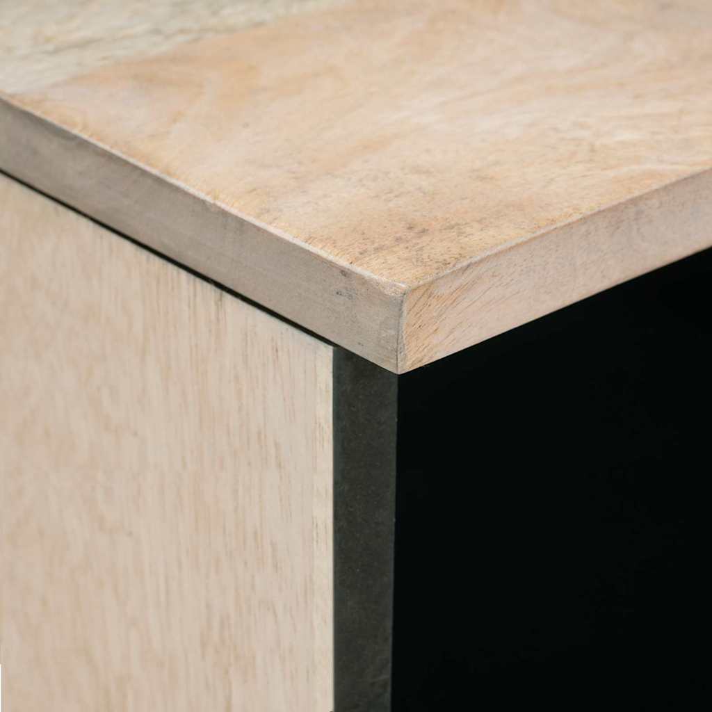 Mesa-de-cabeceira com gaveta Bege 50 x 33 x 60 cm