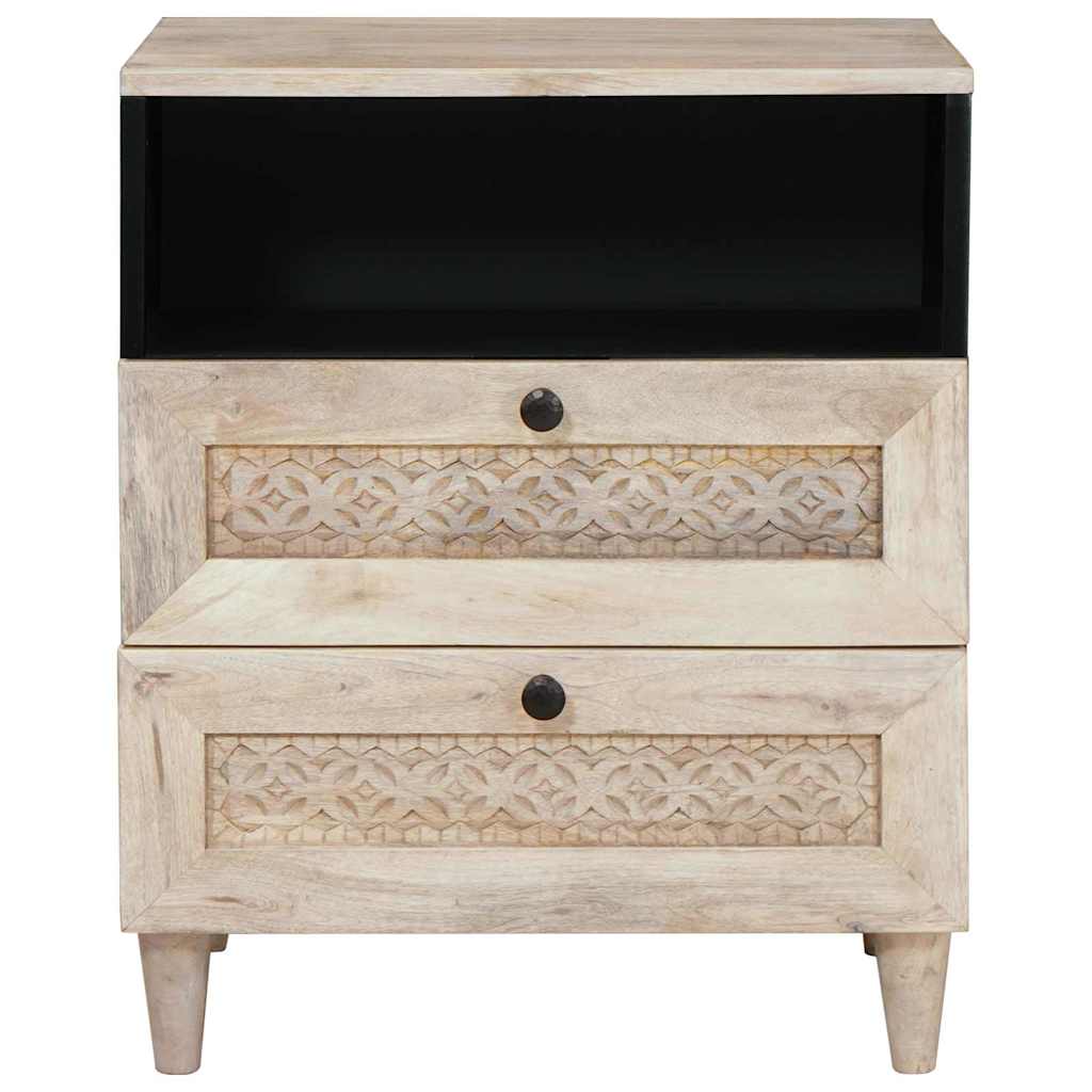 Mesa-de-cabeceira com gaveta Bege 50 x 33 x 60 cm