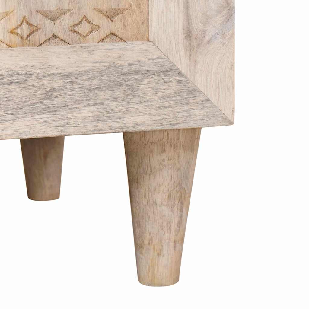 Mesa-de-cabeceira com gaveta com porta Bege 50 x 33 x 60 cm