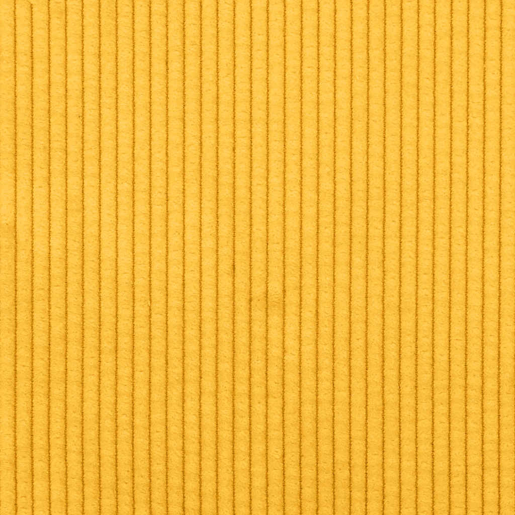 Poltrona com apoio de braços tecido corduroy amarelo-claro
