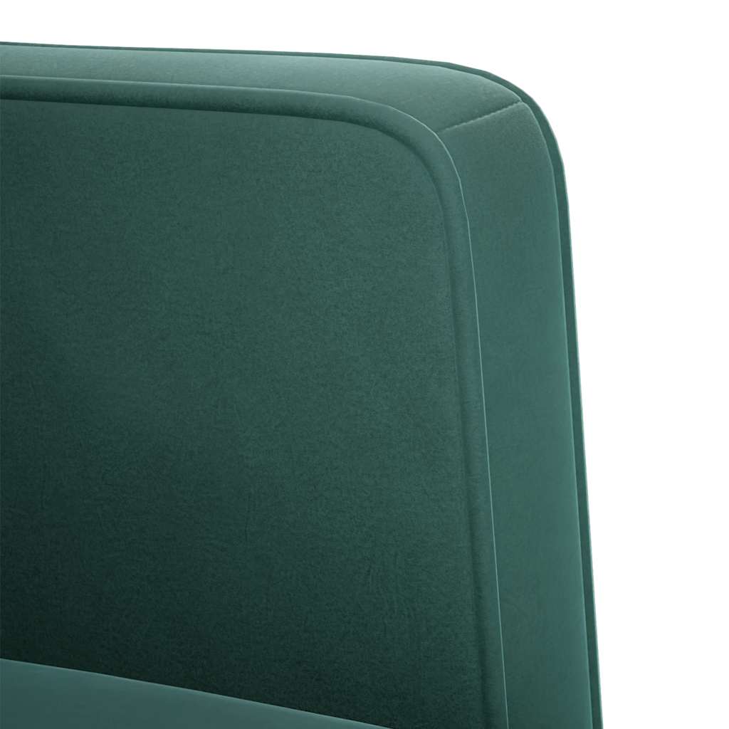 Poltrona com apoio de braços veludo verde-escuro