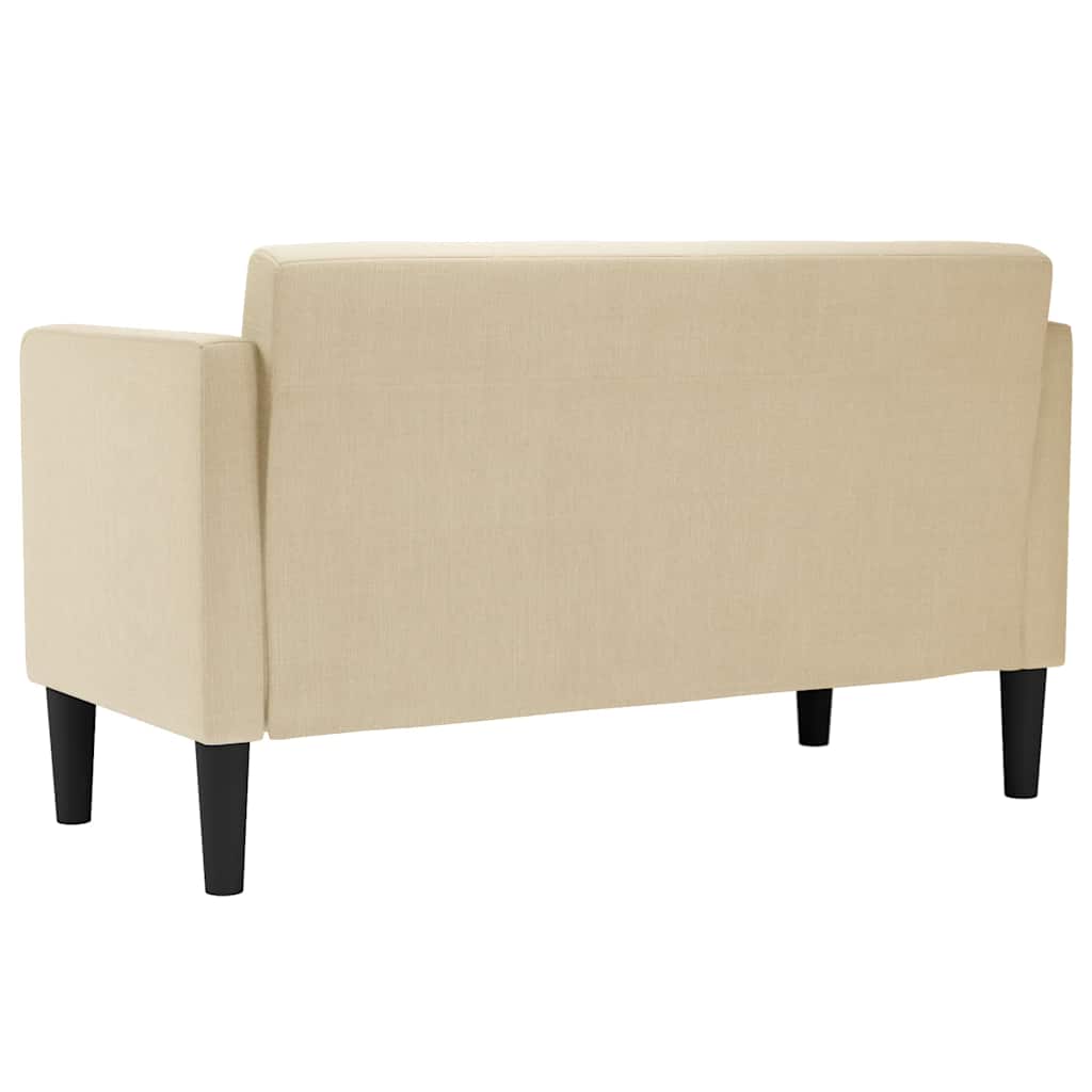 Sofá-luvas 111 cm tecido creme