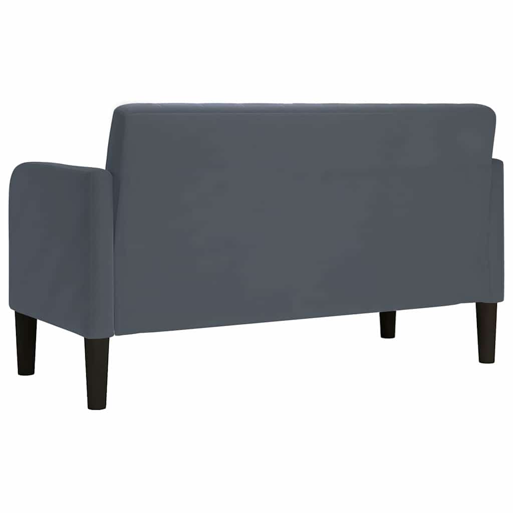 Sofá-luvas 109 cm veludo cinzento-escuro