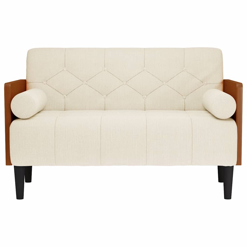 Sofá-luvas com rolos 110 cm linho