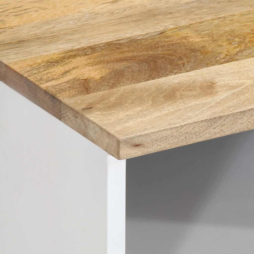 Móvel de TV de madeira de mangueira maciça