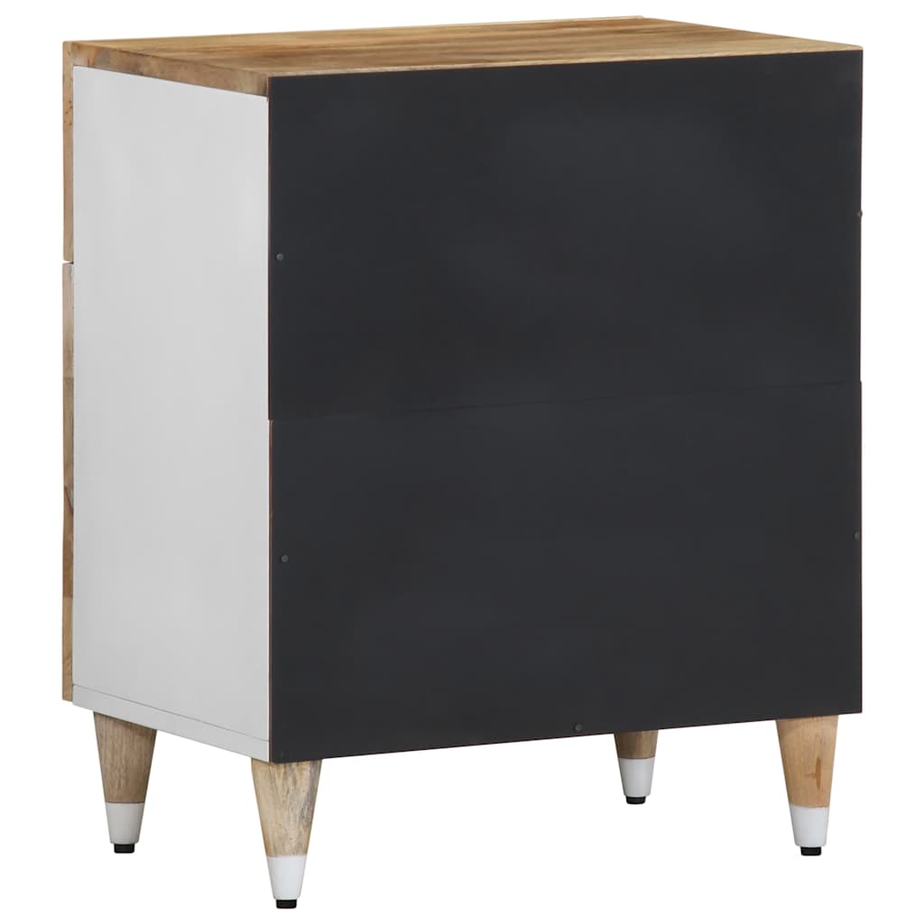 Mesa de cabeceira 50x33x60 cm madeira de mangueira maciça