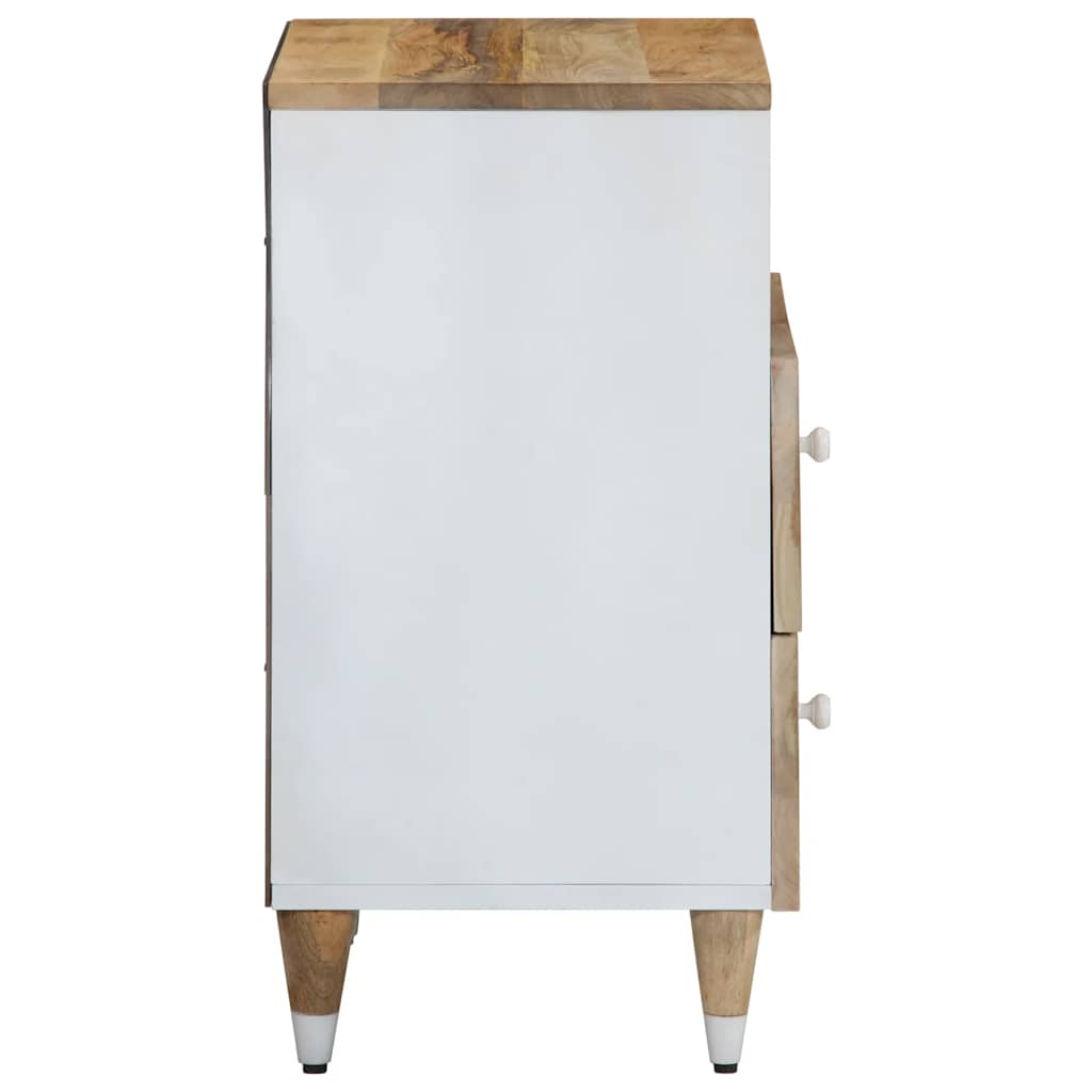Mesa de cabeceira 50x33x60 cm madeira de mangueira maciça