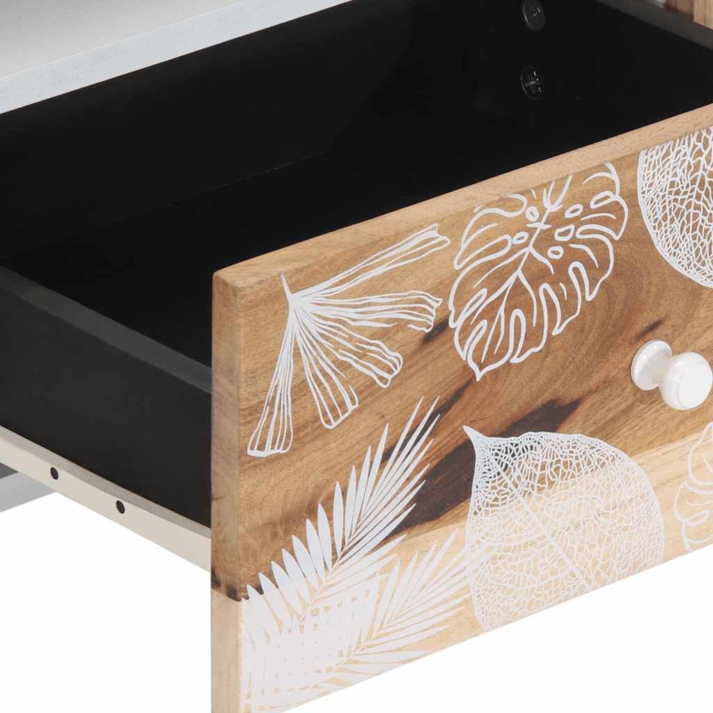 Móvel de TV de madeira de mangueira maciça